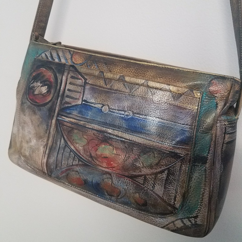 SOLD ♥️Jane Yoo Handpainted Crossbody Purse
